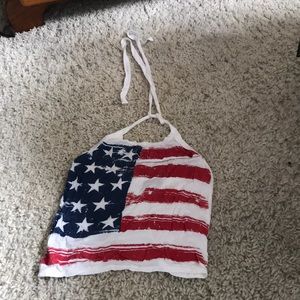 American flag halter